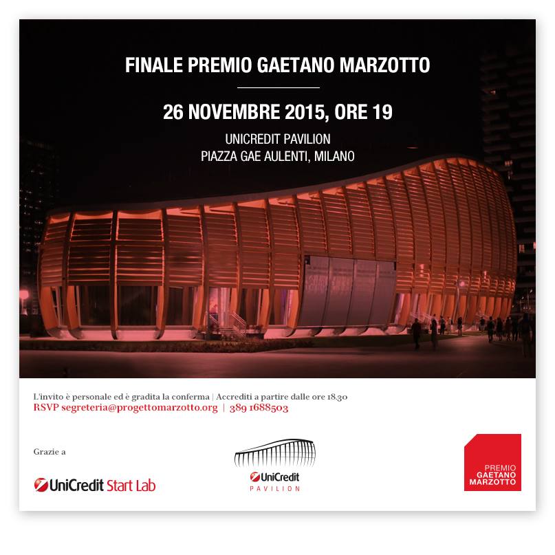 Finale Premio Gaetano Marzotto — UniCredit Pavilion, Piazza Gae Aulenti, Milano